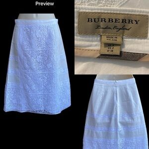 Burberry Lace Lined Skirt size 2
